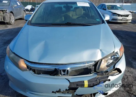 2012 Honda Civic Lx from USA, damaged, VIN 19XFB2F54CE034070